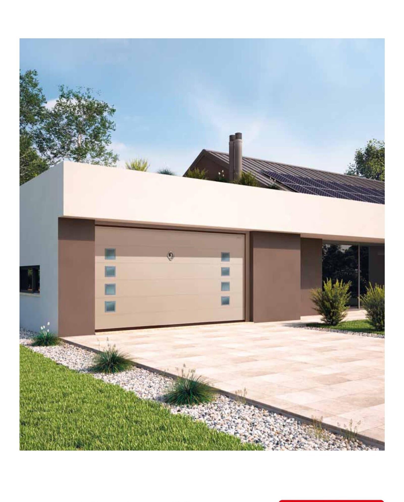 Porte de garage basculante Ballan MyFusion sable